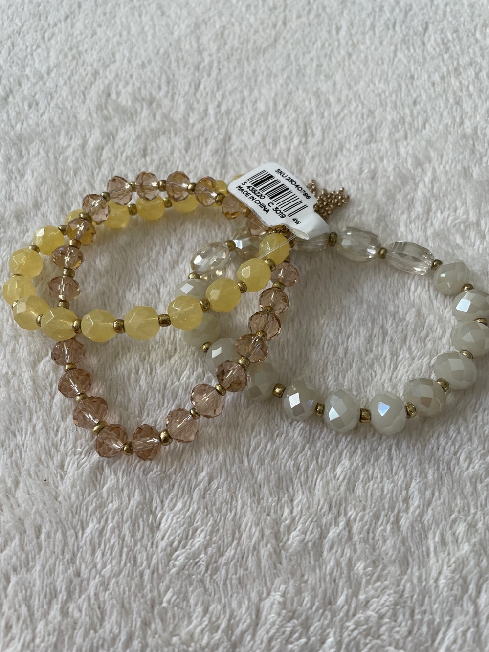 LOFT NWT Three-Piece Beaded Bracelet Set